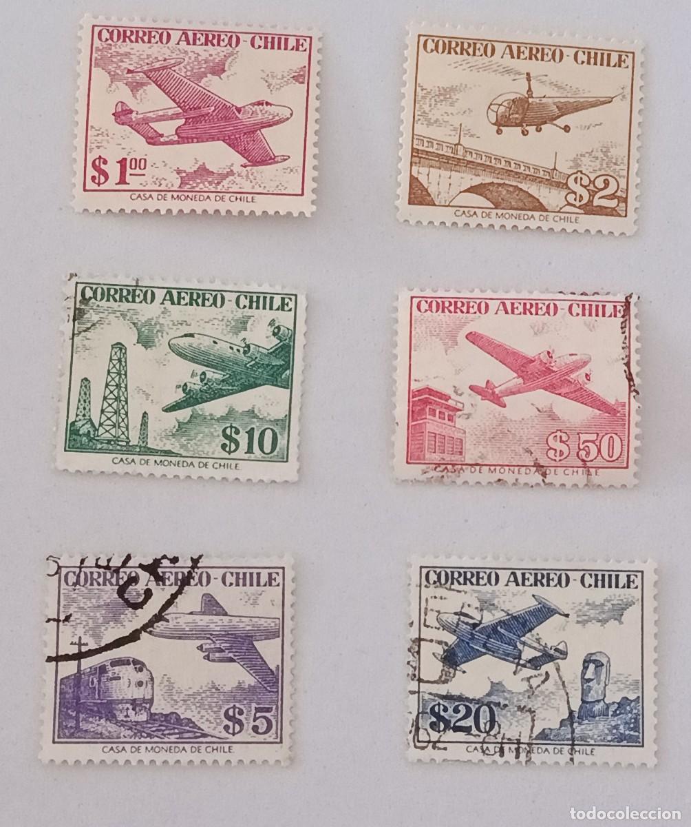 Sellos: Sellos Chile 1956 A&eacute;reos.