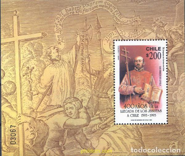 Sellos: 303518 MNH CHILE 1993 400 A&Ntilde;OS DE LA LLEGADA DE LOS JESUITAS