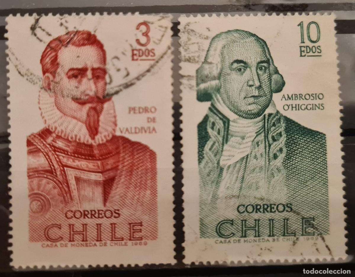 Francobolli: Serie de sellos usados de Chile 1970