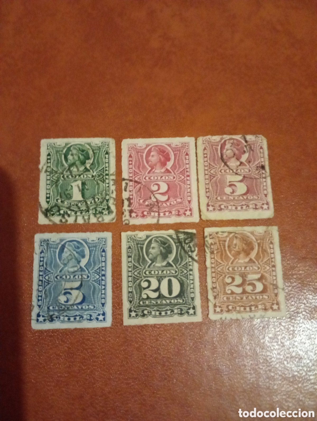 Sellos: 1878-1889 Chile Col&oacute;n