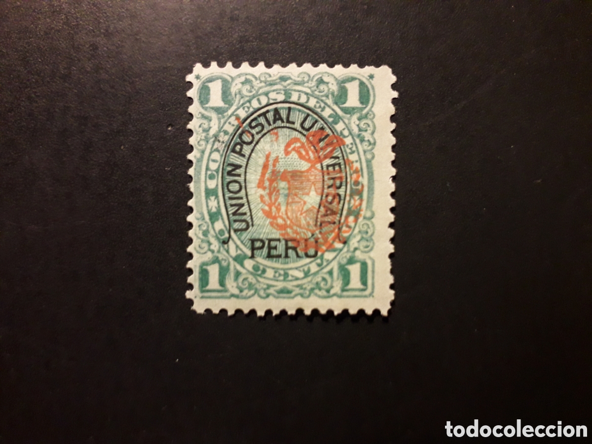 Sellos: PER&Uacute; YVERT 49 SELLO SUELTO NUEVO CON CHARNELA 1882 SOBRECARGADO PEDIDO M&Iacute;NIMO 3&euro;