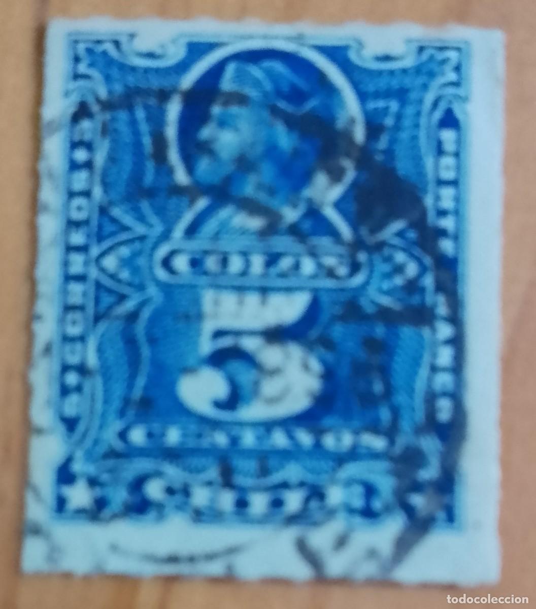 Sellos: CHILE - V/F 5 CENTAVOS - COL&Oacute;N - Foto 1