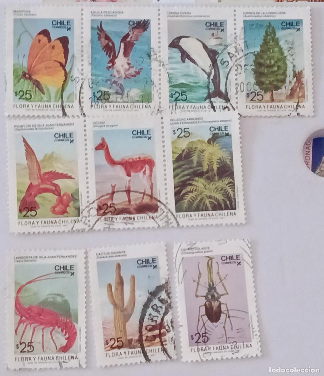 Sellos: Sellos Chile 1987 Flora y fauna nacional.