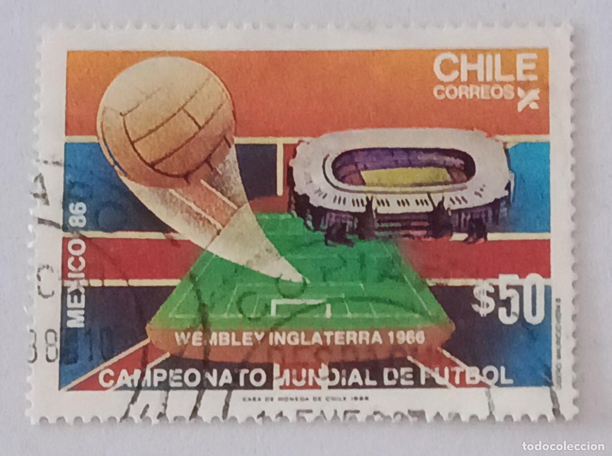 Sellos: Sellos Chile 1986 F&uacute;tbol. Campeonato mundial. M&eacute;xico&acute;86