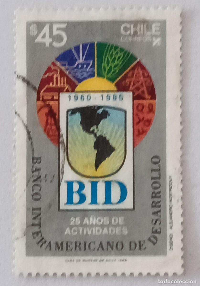 Sellos: Sellos Chile 1986 XXV Aniversario del Banco Interamericano de Desarrollo.
