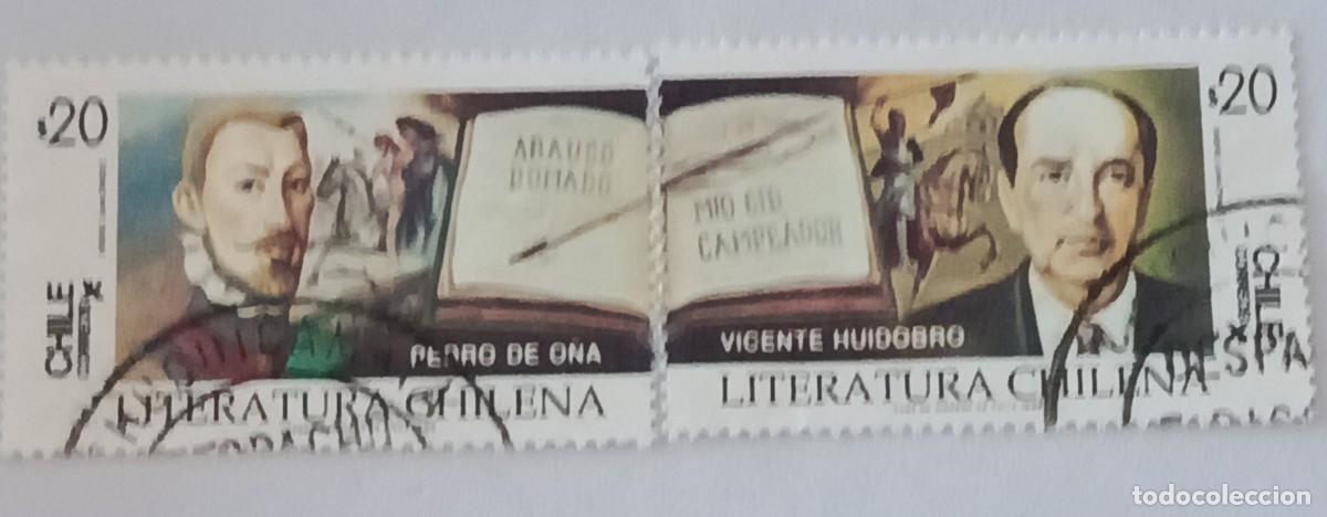 Sellos: Sellos Chile 1986 Literatura chilena.