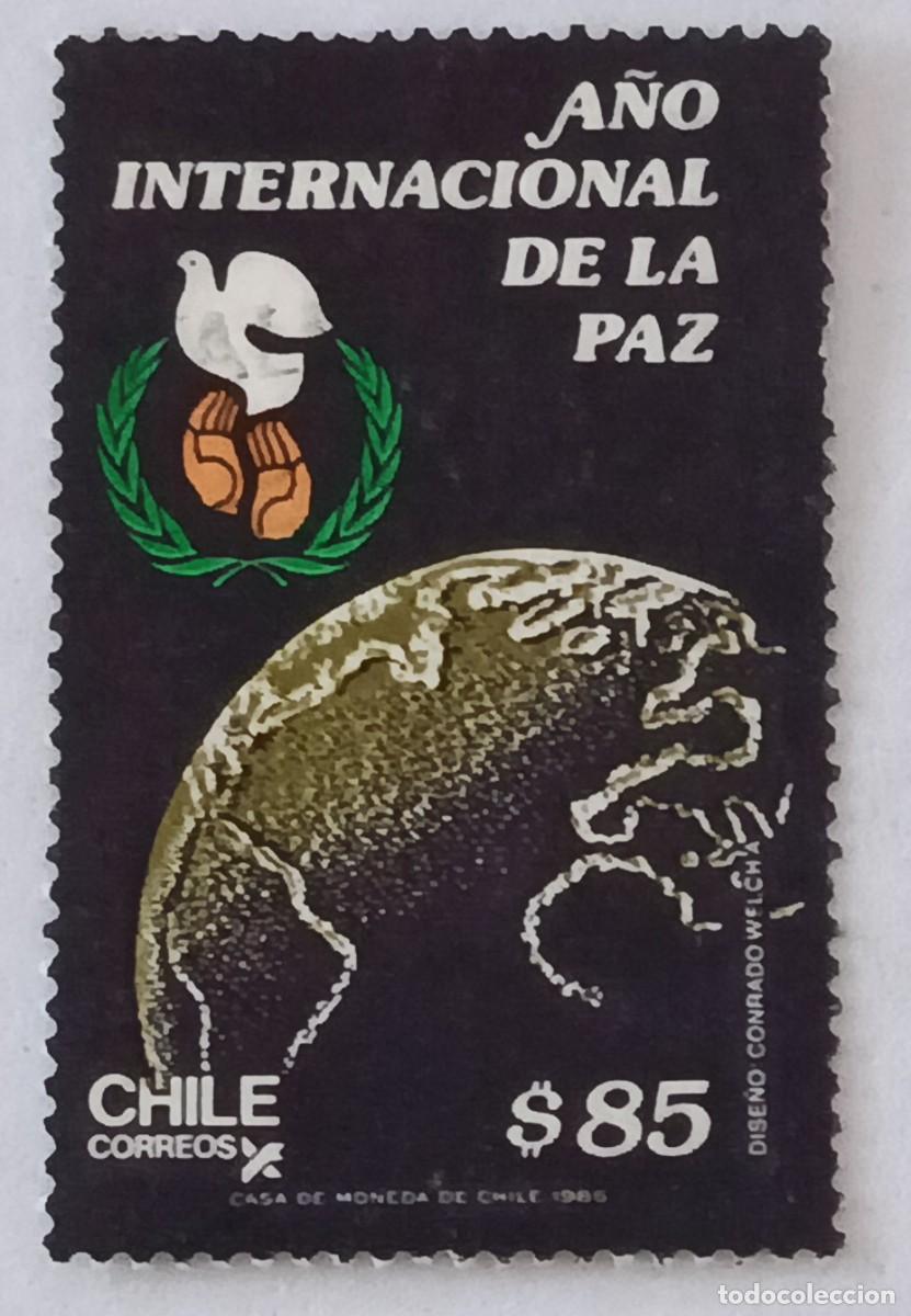 Sellos: Sellos Chile 1986 A&ntilde;o internacional de la paz.