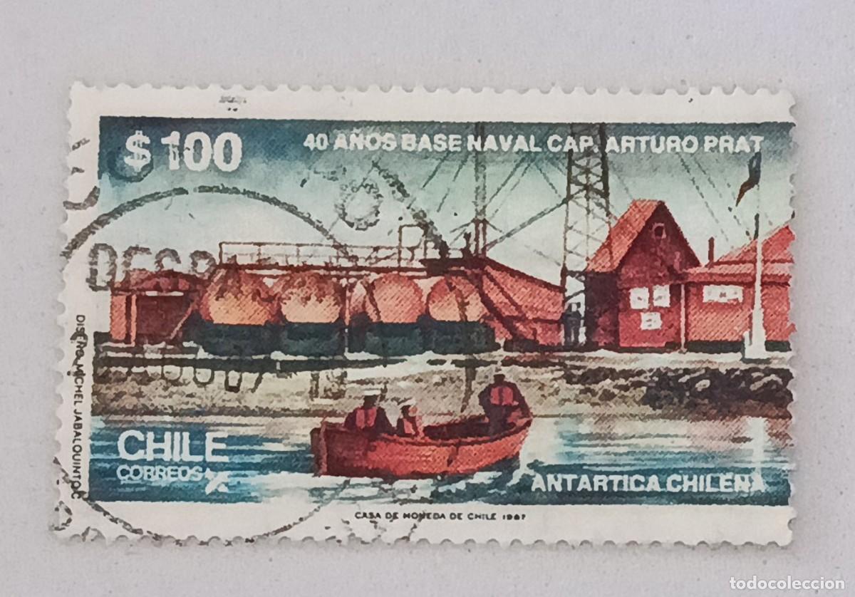 Sellos: Sellos Chile 1987 XL Aniversario de la base naval ant&aacute;rtica Arturo Prat.