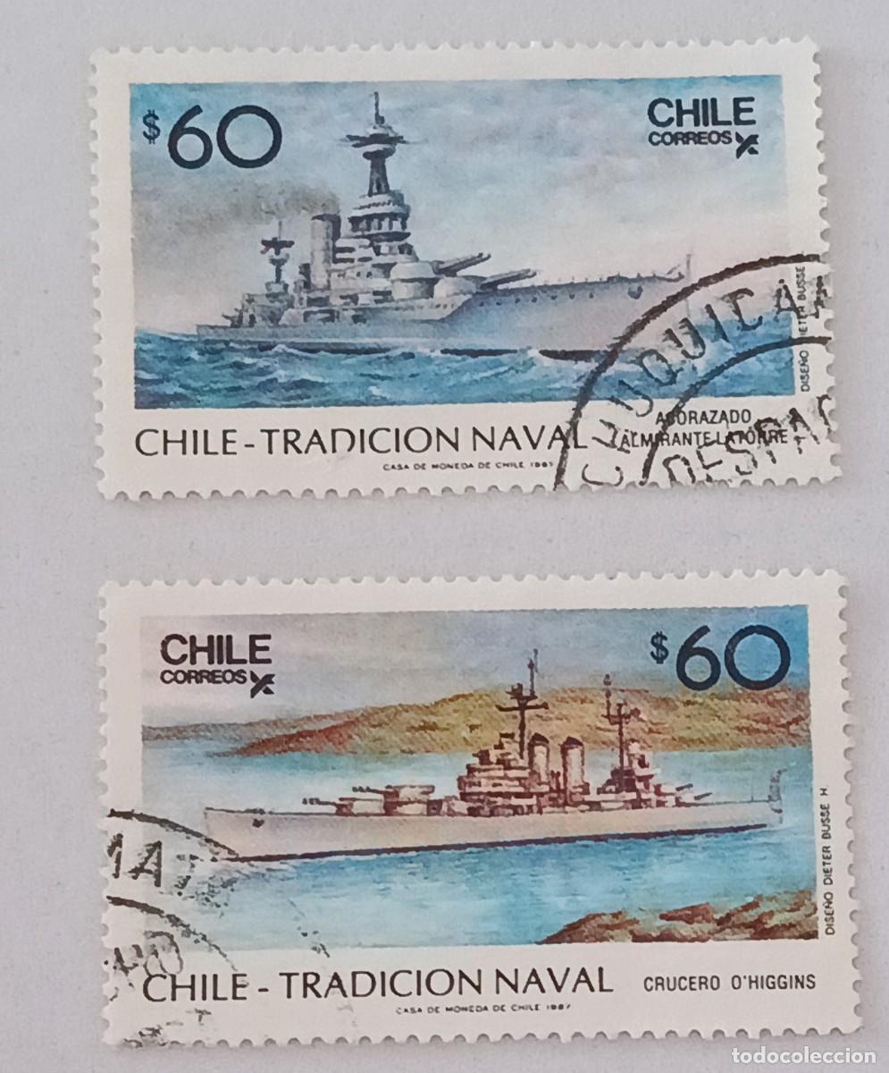 Sellos: Sellos Chile 1987 Marina mercante.