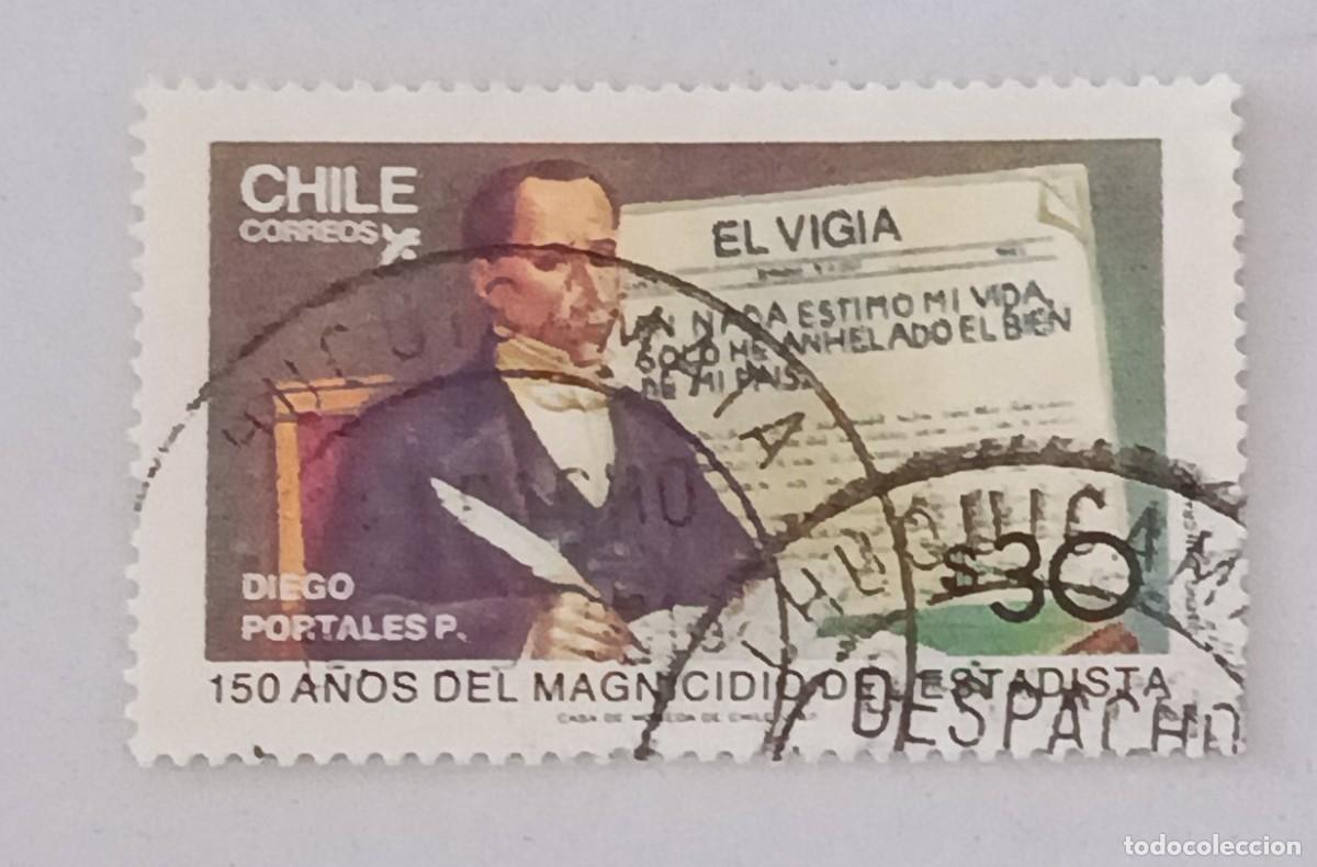 Sellos: Sellos Chile 1987 CL Aniversario de la muerte de Diego Portales, 1.793 - 1.837. Pol&iacute;tico.