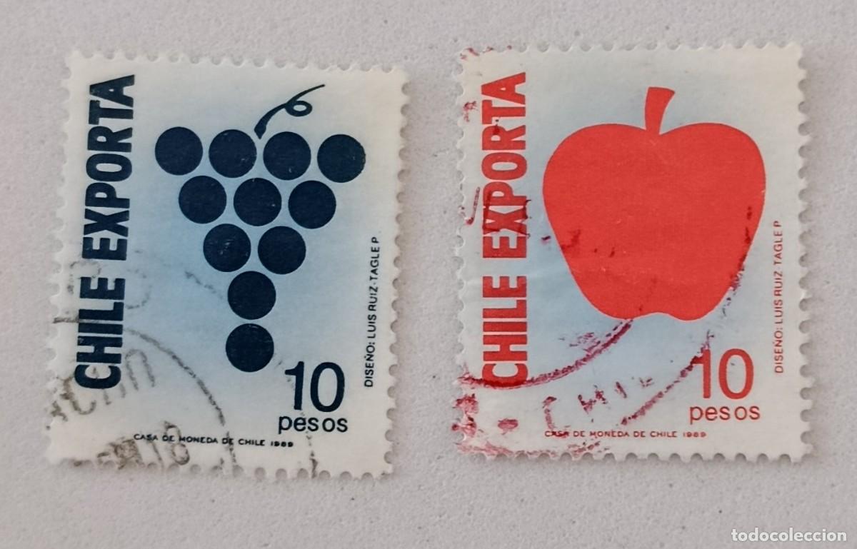 Sellos: Sellos Chile 1989 Exportaciones.