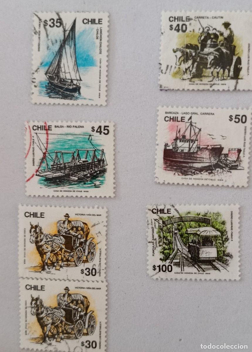 Sellos: Sellos Chile 1989 Transportes.