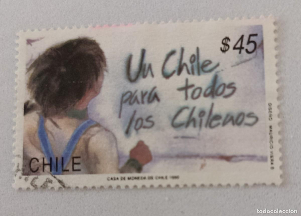 Sellos: Sellos Chile 1990 Un Chile para todos los chilenos.