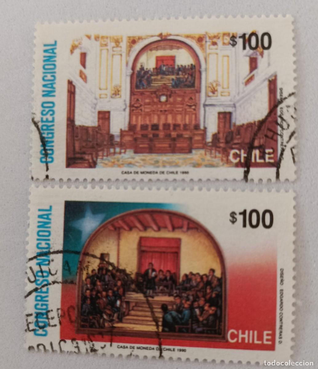 Sellos: Sellos Chile 1990 Congreso nacional.