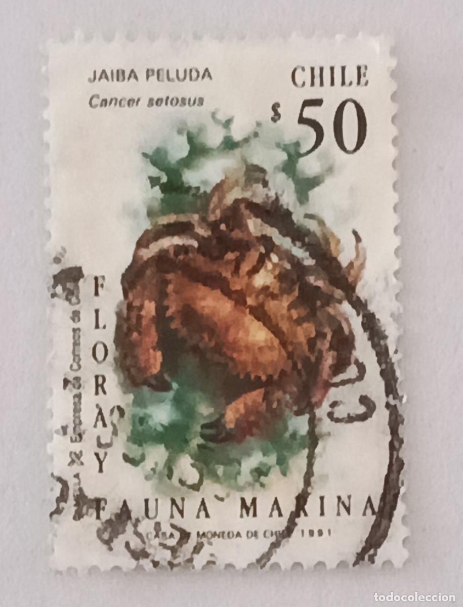 Sellos: Sellos Chile 1991 Fauna marina.