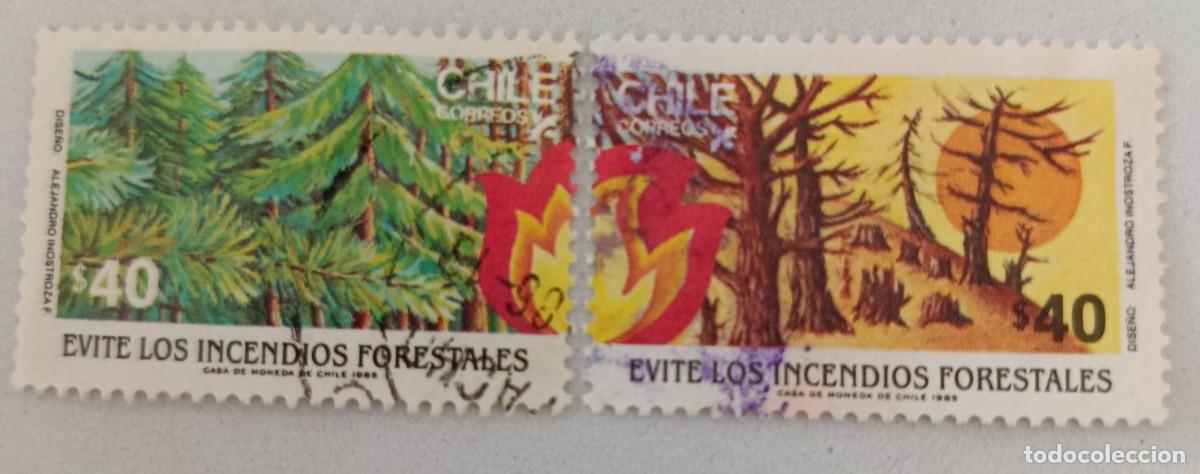Sellos: Sellos Chile 1985 Prevenci&oacute;n de los incendios forestales.
