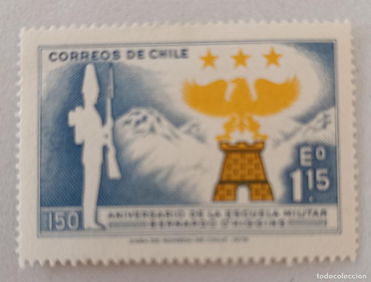Sellos: Sellos Chile 1972 CL Aniversario de la Academia Militar O&acute;Higgins.