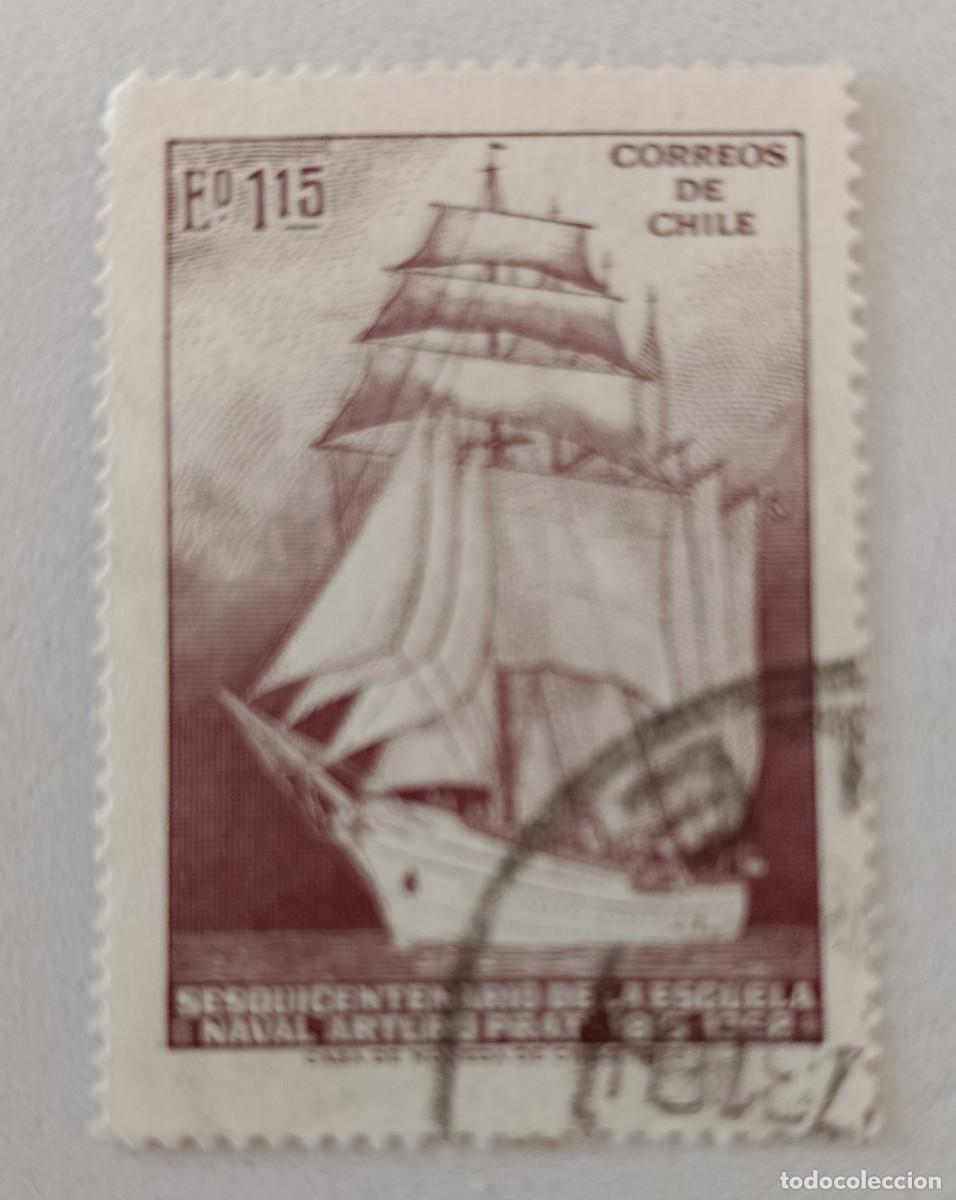 Sellos: Sellos Chile 1972 CL Aniversario de la escuela naval &rdquo;Arturo Prat&rdquo;.