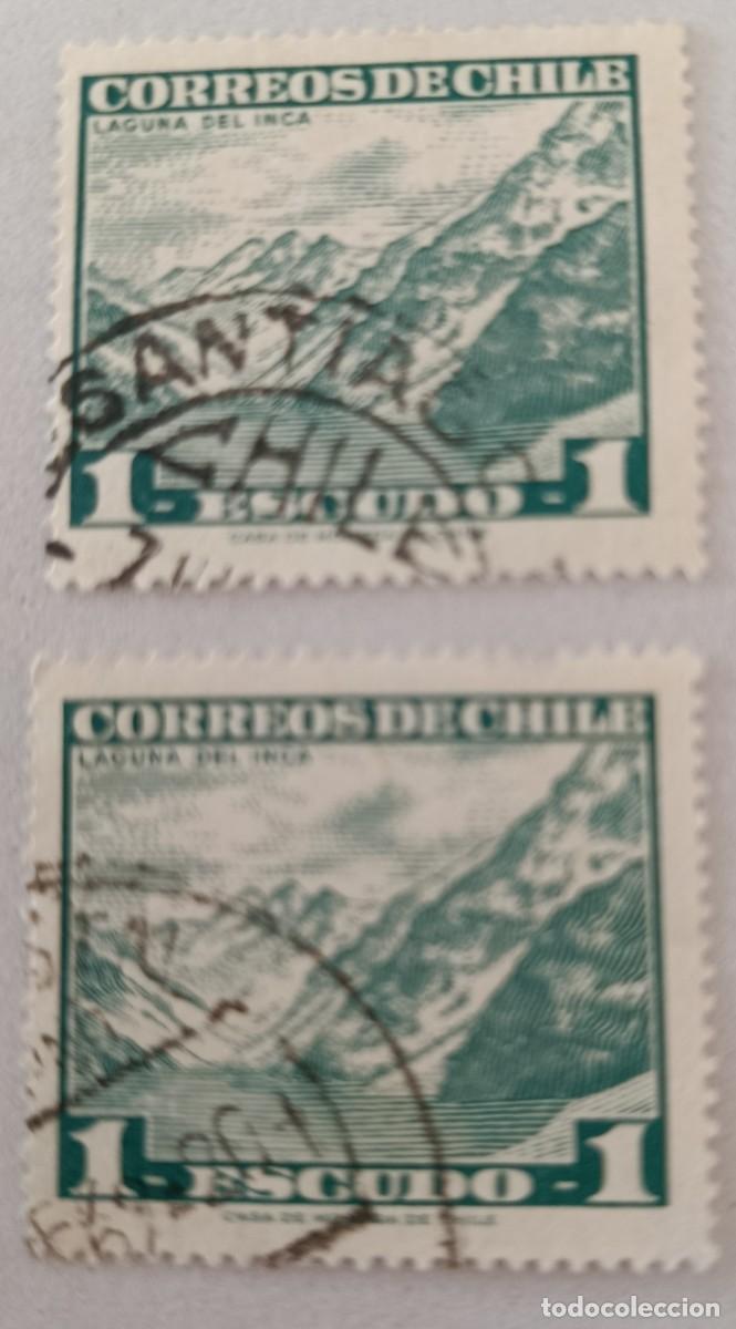 Timbres: Sellos Chile 1968 La laguna del inca.