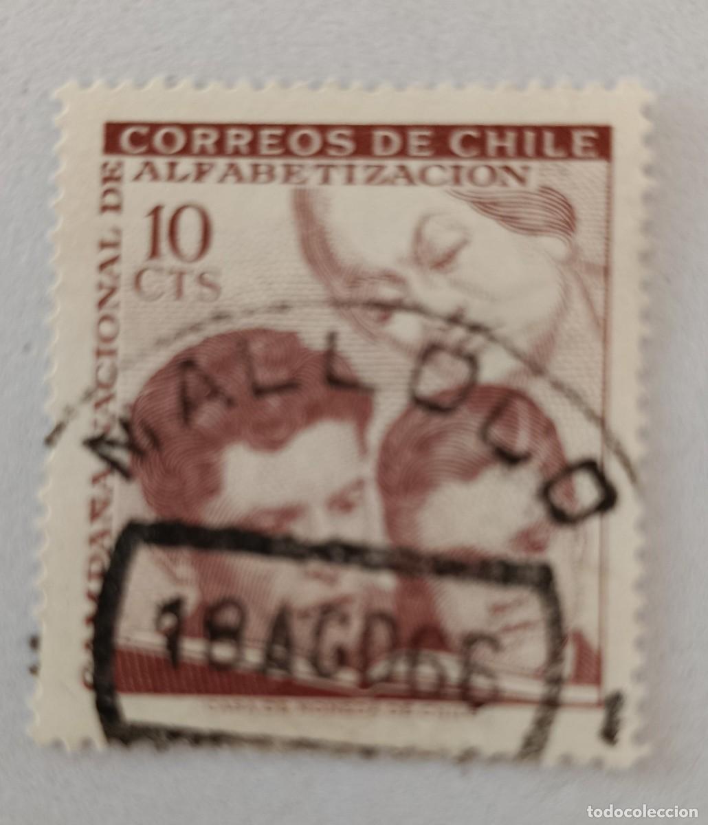 Timbres: Sellos Chile 1966 Campa&ntilde;a nacional de alfabetizaci&oacute;n.
