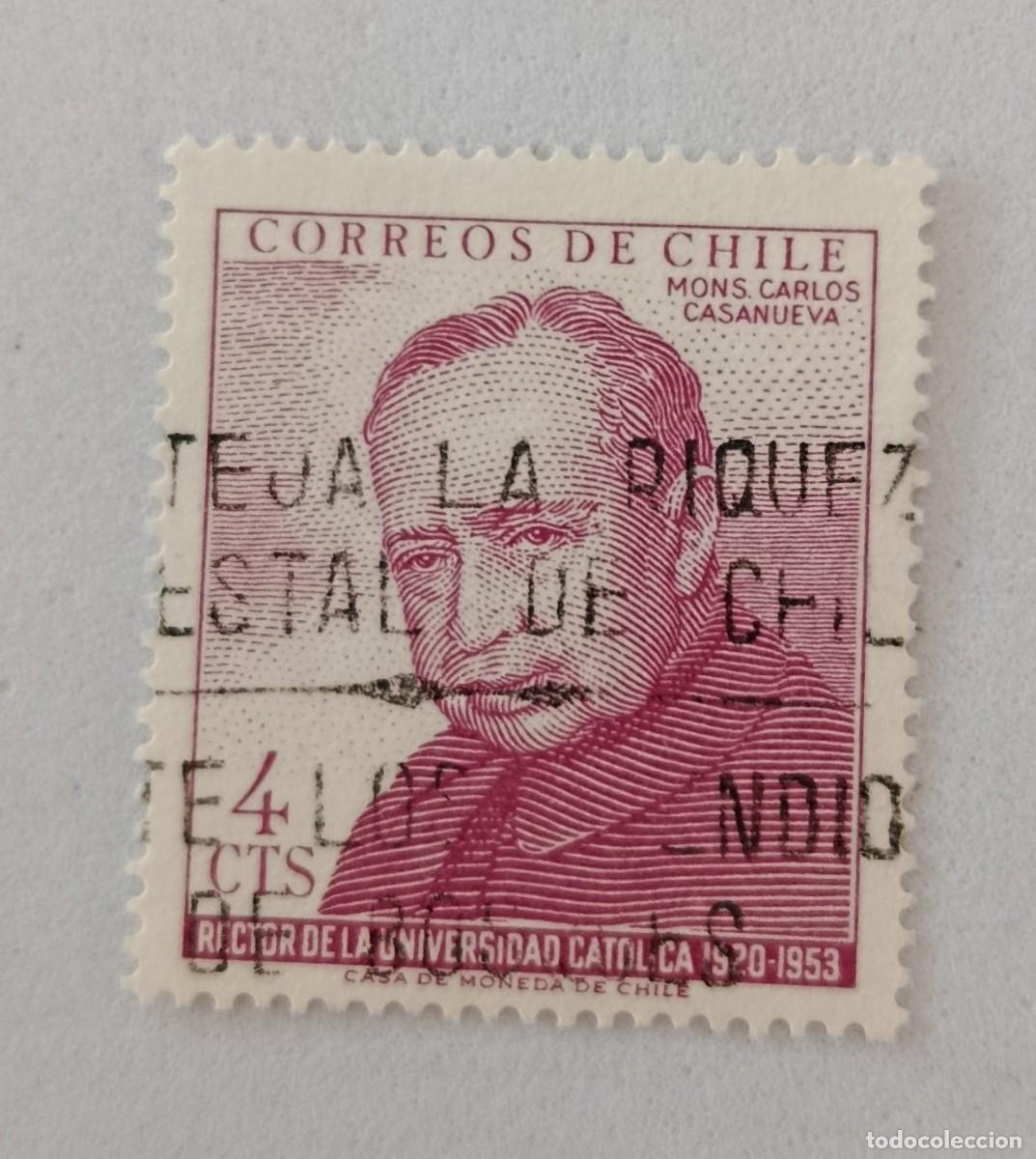 Timbres: Sellos Chile 1965 Carlos Casanueva, 1.874 - 1.957. Fundador de la Universidad Cat&oacute;lica de Santiago.