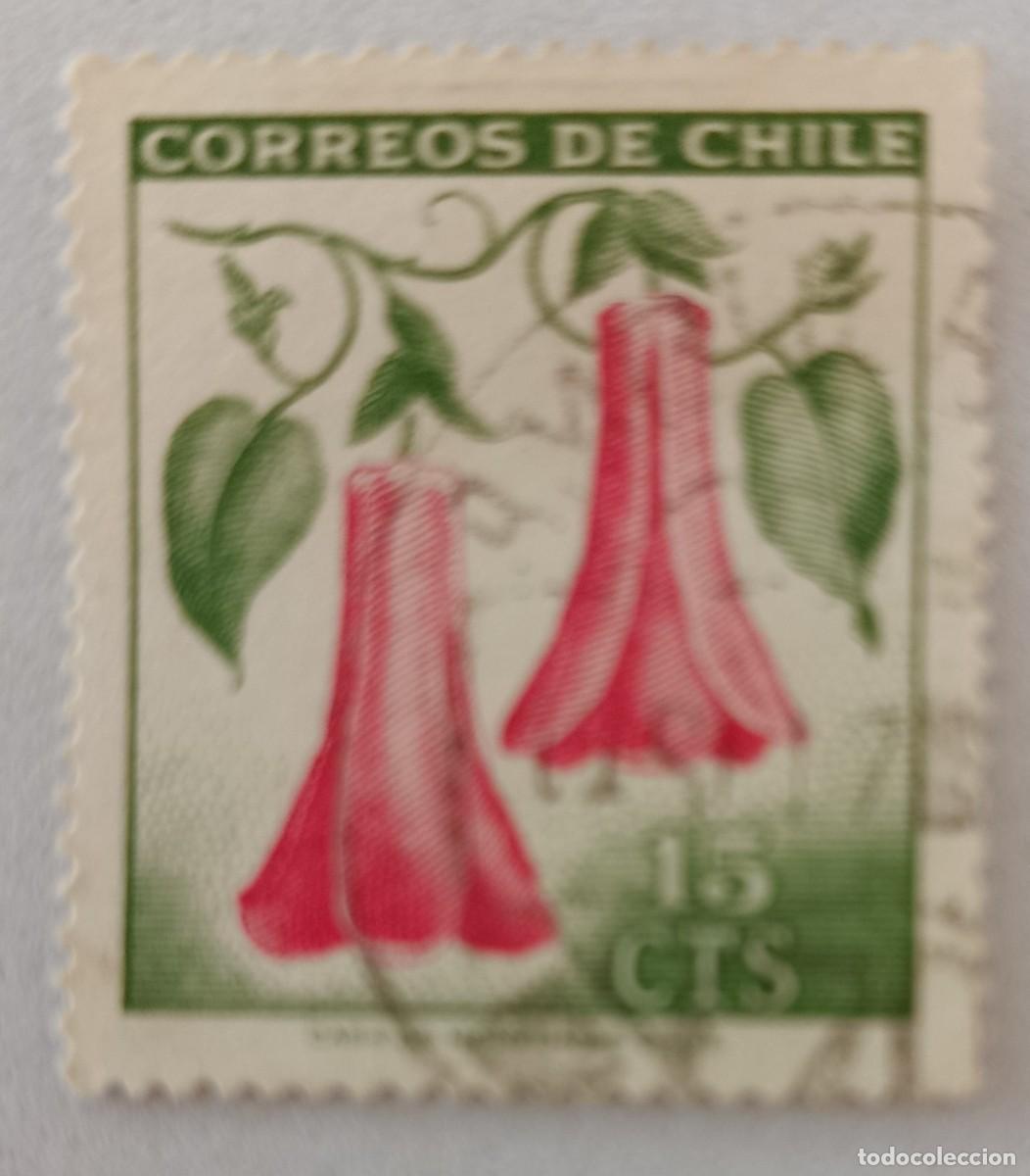 Timbres: Sellos Chile 1965 Flor nacional.