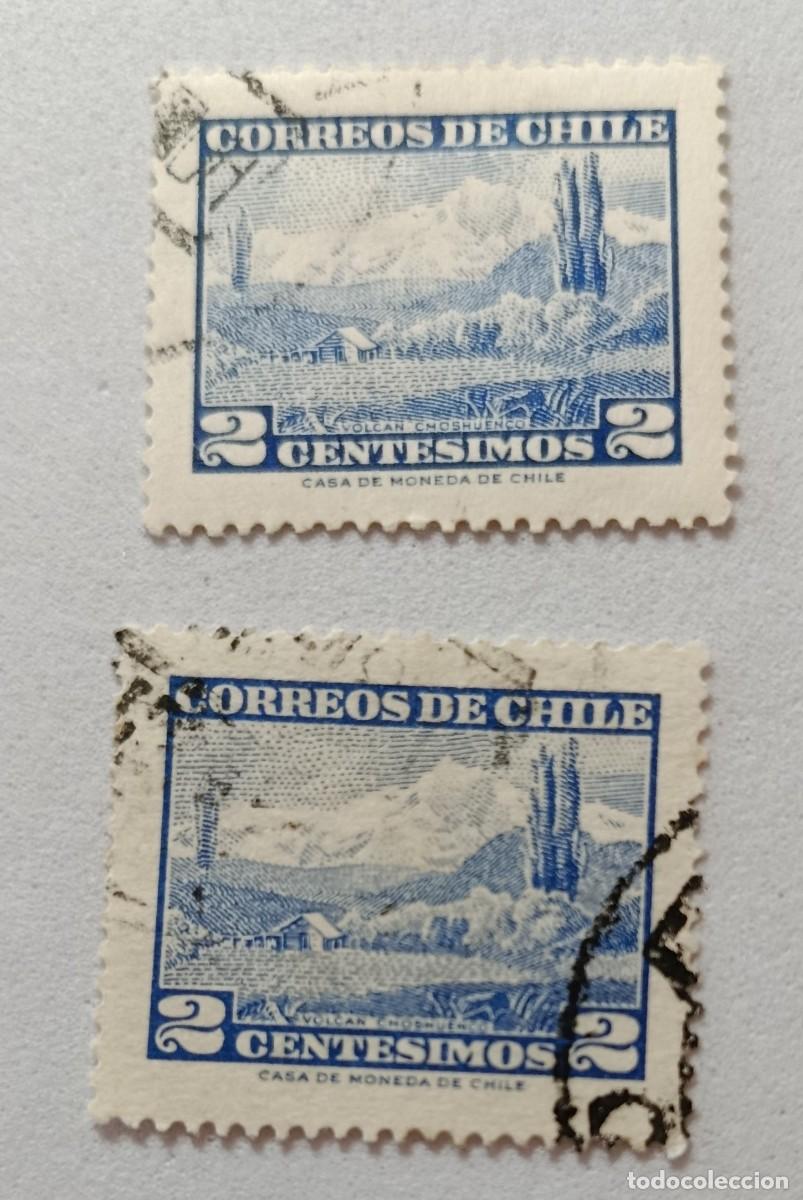 Stamps: Sellos Chile 1962 Paisajes. Tipo de 1.961, tama&ntilde;o menor.