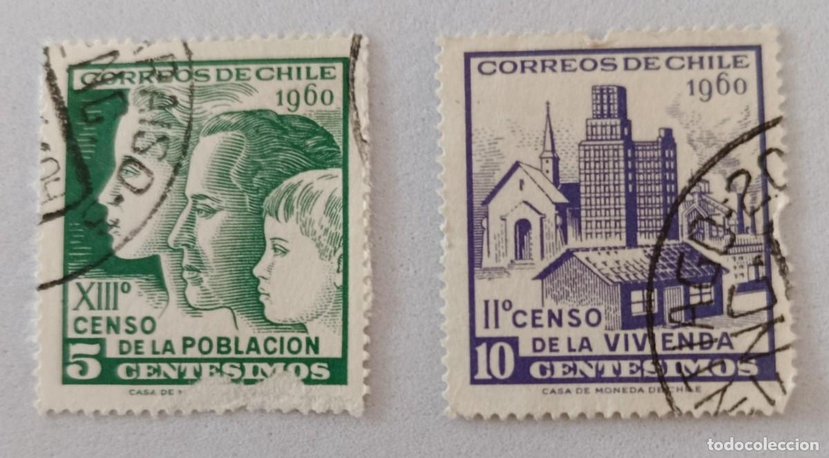 Sellos: Sellos Chile 1961 Censos nacionales.