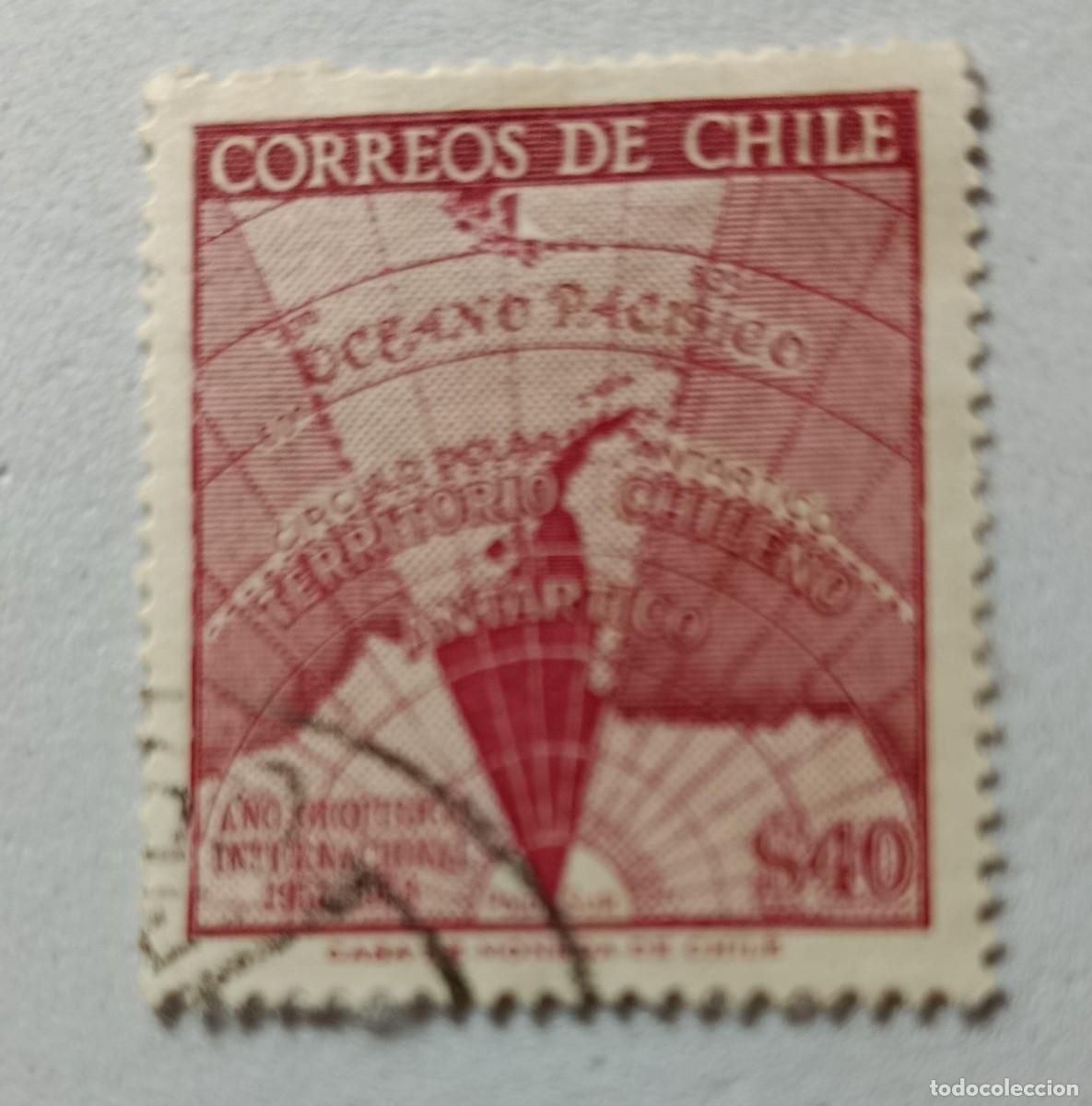 Sellos: Sellos Chile 1958 A&ntilde;o geof&iacute;sico internacional.