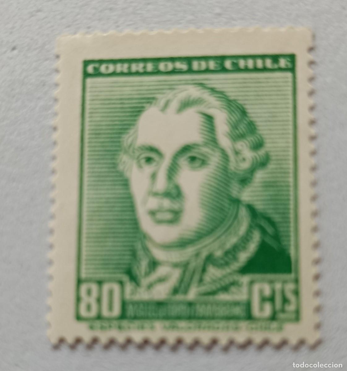 Sellos: Sellos Chile 1953 -1954 Mateo de Toro y Zambrano, 1.727 - 1.811, militar y pol&iacute;tico.