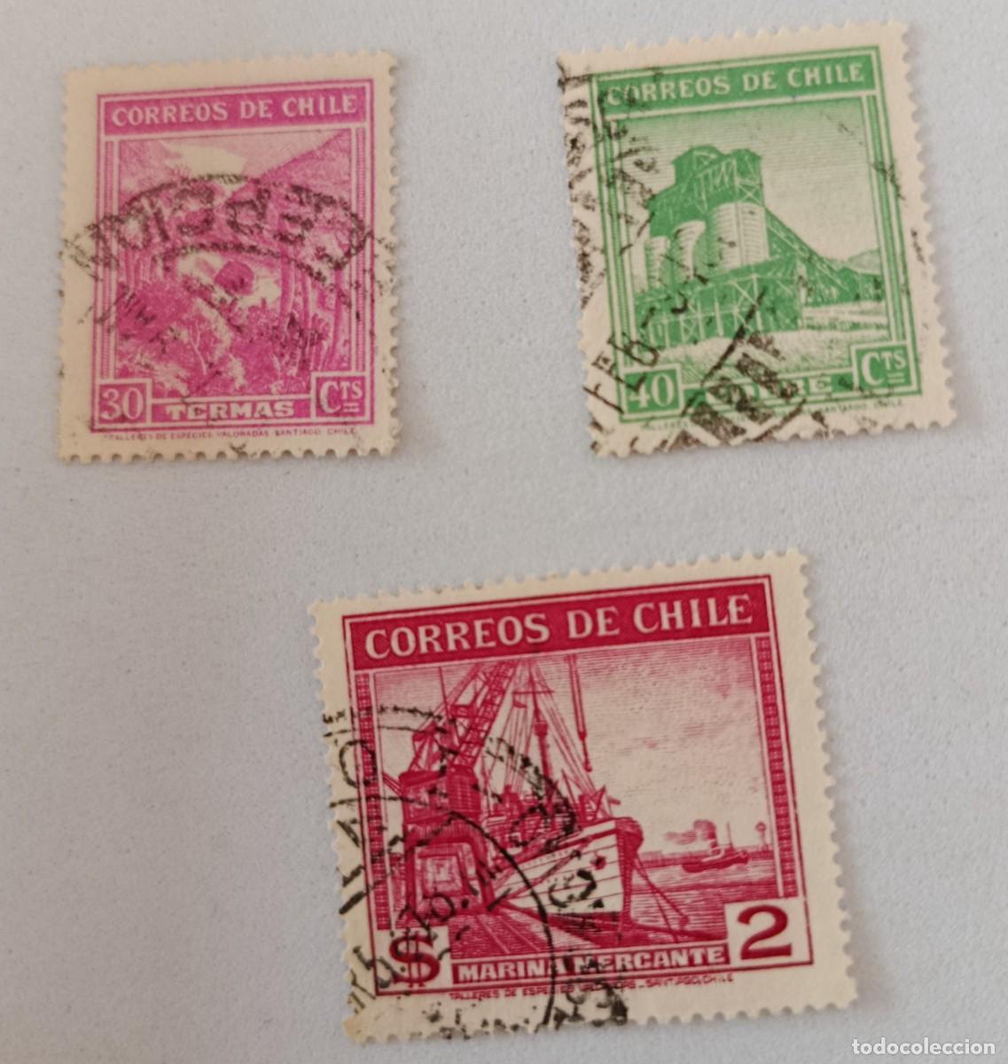 Sellos: Sellos Chile 1938 -1940 Paisajes.