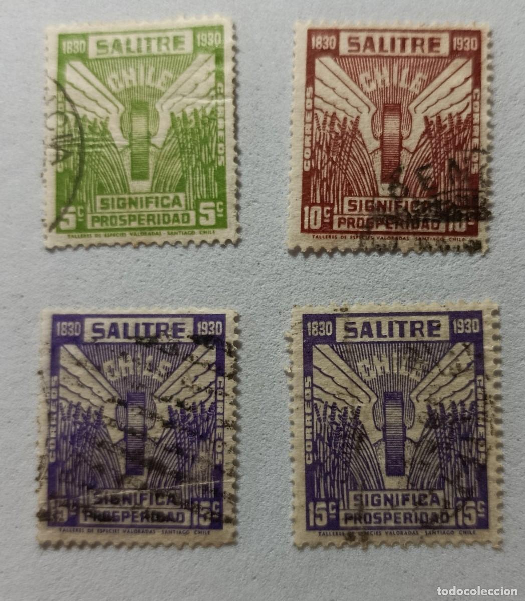 Timbres: Sellos Chile 1930 Centenario de la industria nacional del nitrato.