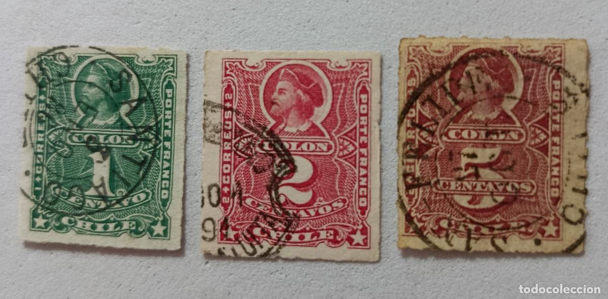 Briefmarken: Sellos Chile 1878 -1881 Crist&oacute;bal Col&oacute;n.