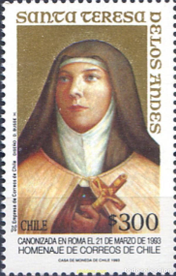Sellos: 303519 MNH CHILE 1993 SANTA TERESA DE LOS ANDES