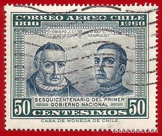 Sellos: Chile. 1965. Scott # C220C. Primer Gobierno Nacional
