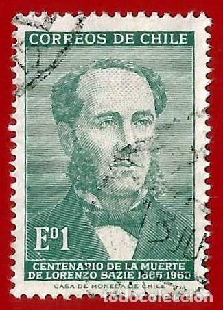Sellos: Chile. 1966. Scott # 351. Dr. Lorenzo Sazie