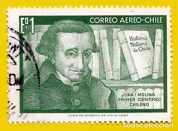 Sellos: Chile. 1968. Scott # C282. Juan I. Molina. Educador y Cientifico