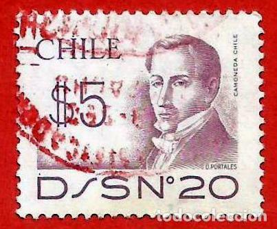 Sellos: Chile. 1979. Scott # 546. Diego Portales. Ministro de Finanzas