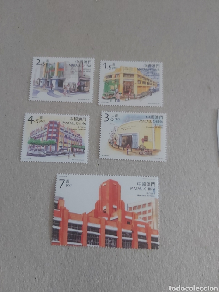 Sellos: Macau China serie completa nuevo*** 2001 arquitectura edificios - Foto 1