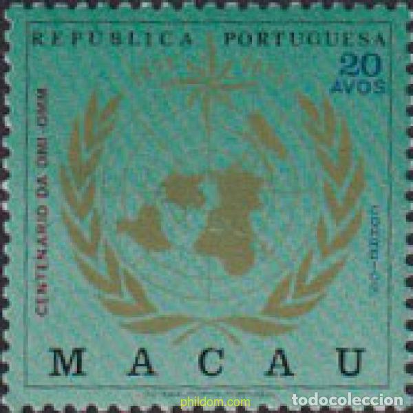 Selos: 612944 MNH MACAO 1973 CENTENARIO DE LA OMM