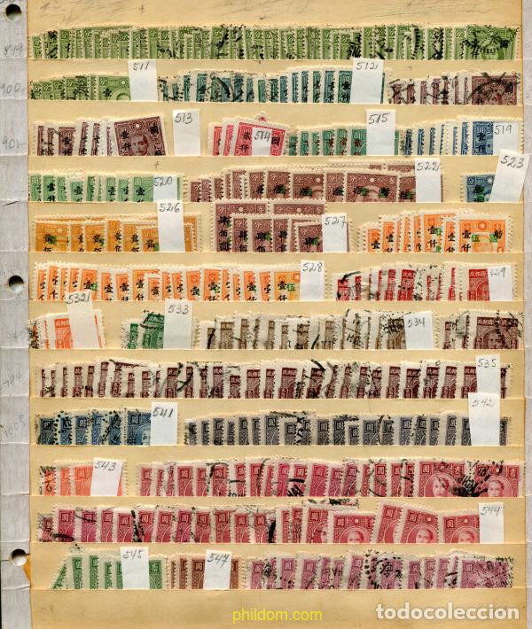 Sellos: 782954 USED CHINA. Rep&uacute;blica popular 1900 LOTE SELLOS CHINA