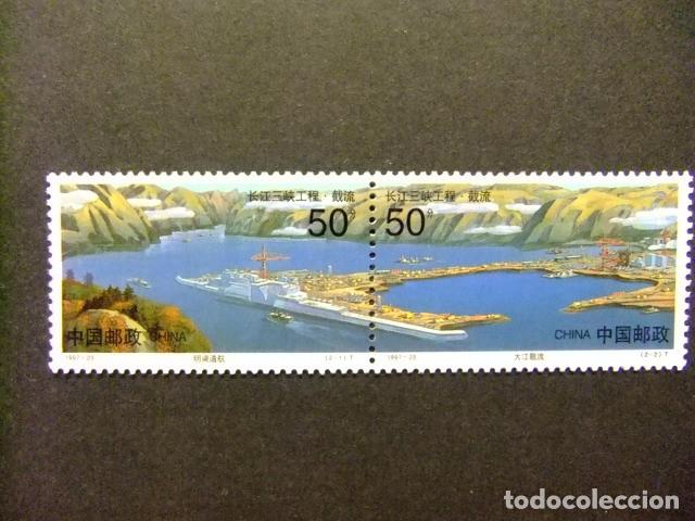 Sellos: 57 CHINA CHINE 1998 / VISTA del PROYECTO de PRESA / YVERT 3528 / 3529 MNH
