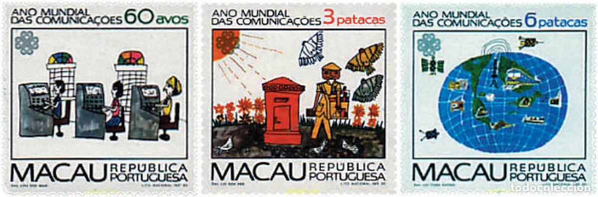 Sellos: 55715 MNH MACAO 1983 A&Ntilde;O INTERNACIONAL DE LAS COMUNICACIONES