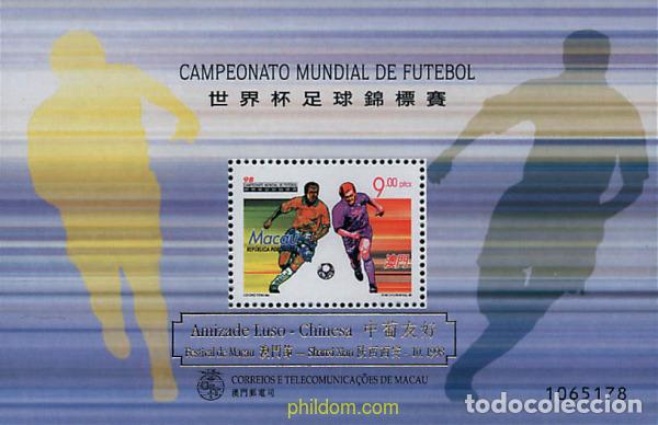 Sellos: 67469 MNH MACAO 1998 COPA DEL MUNDO DE FUTBOL. FRANCIA-98