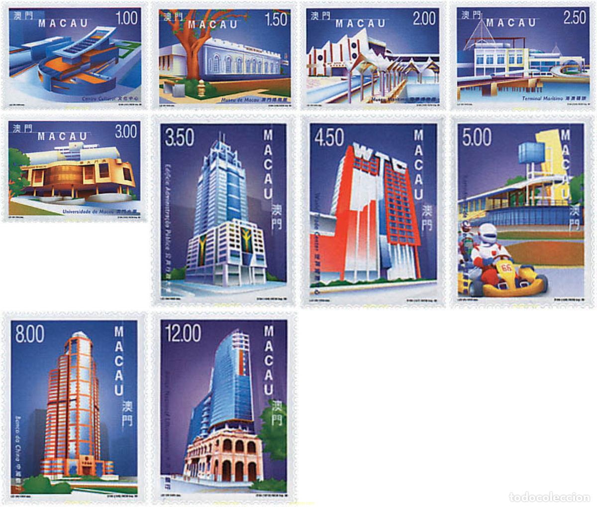 Sellos: 67449 MNH MACAO 1999 CONSTRUCCIONES Y EDIFICIOS MODERNOS