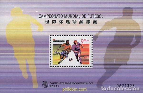 Sellos: 40471 MNH MACAO 1998 COPA DEL MUNDO DE FUTBOL. FRANCIA-98