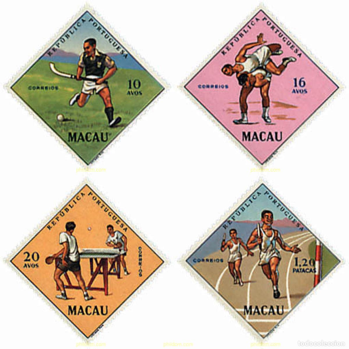 Sellos: 588033 MNH MACAO 1962 DEPORTES