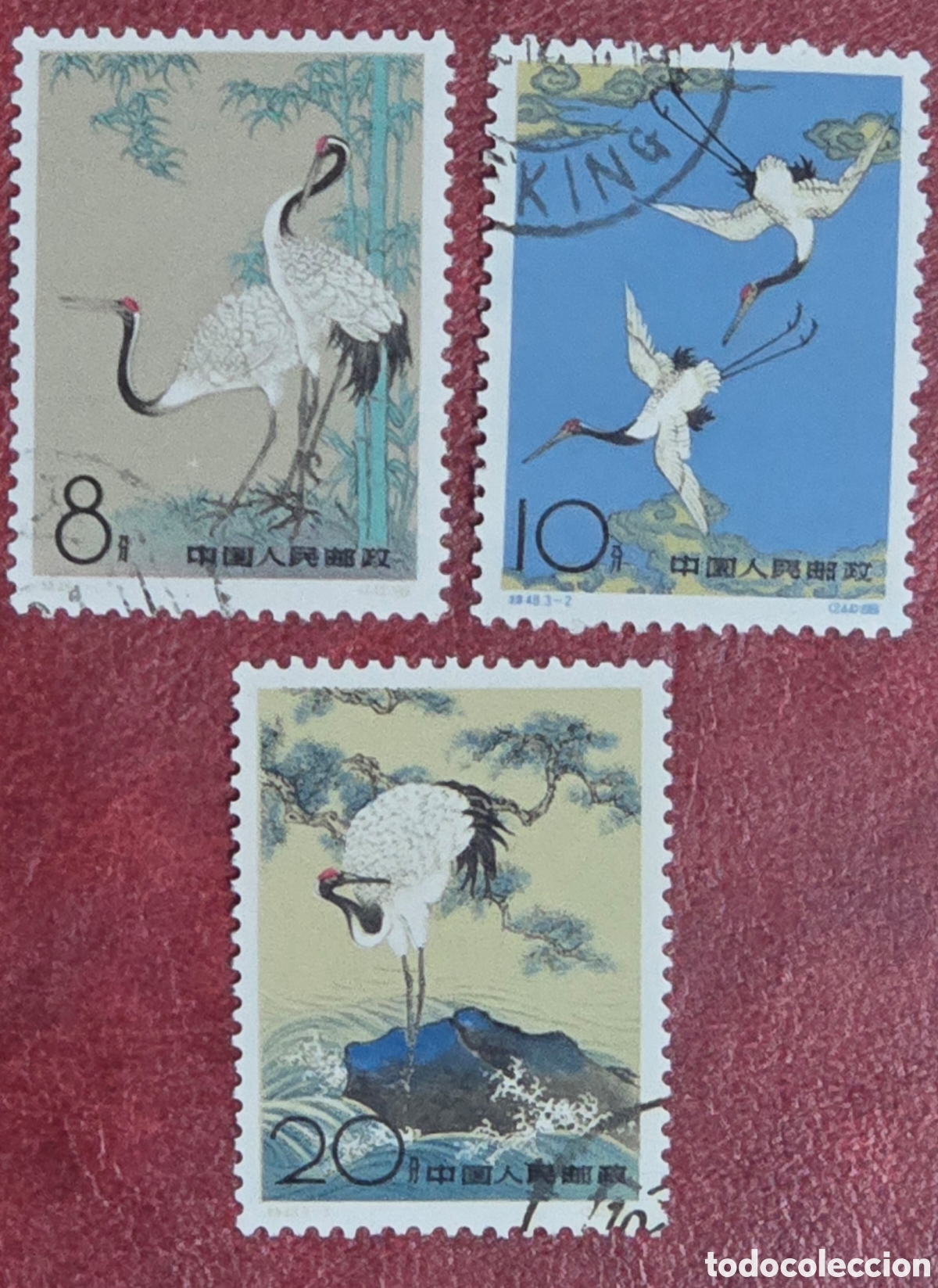 Sellos: Sellos China 1962&rdquo; Grullas de corona roja&rdquo;