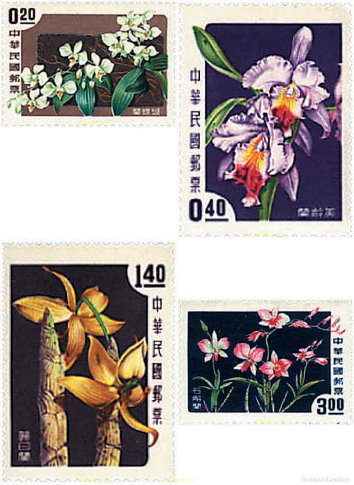 Sellos: 326858 HINGED CHINA. FORMOSA-TAIWAN 1958 ORQUIDEAS