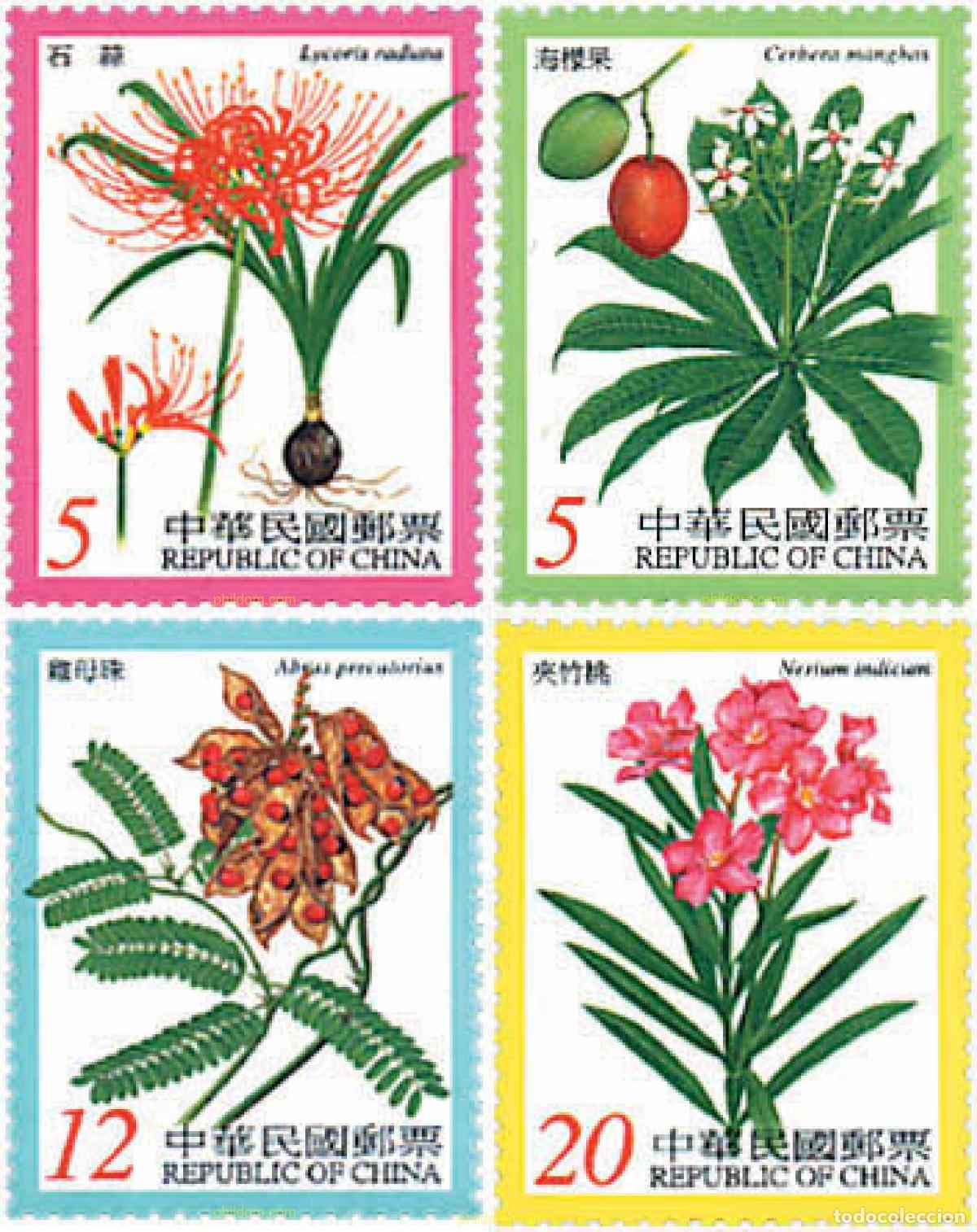Sellos: 89265 MNH CHINA. FORMOSA-TAIWAN 2000 PLANTAS TOXICAS